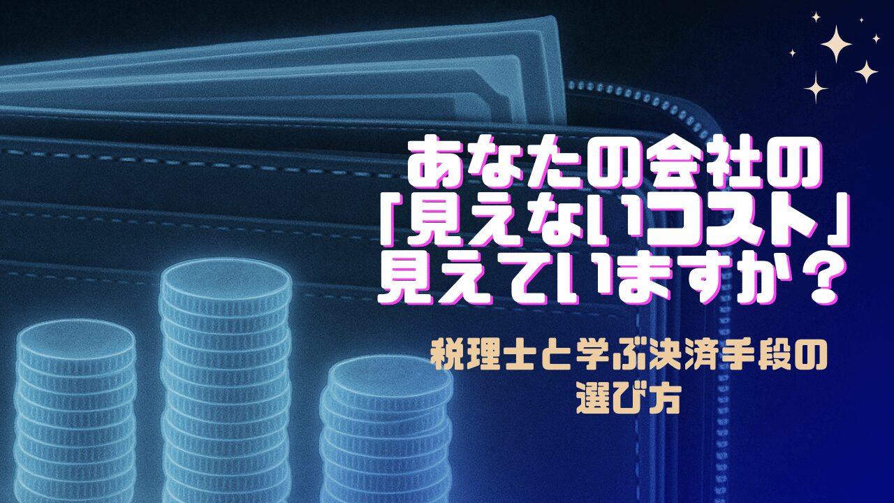 レントゲン写真風に透けた財布の中にコインや帳簿が見え、隠れたコストを象徴しているイラスト